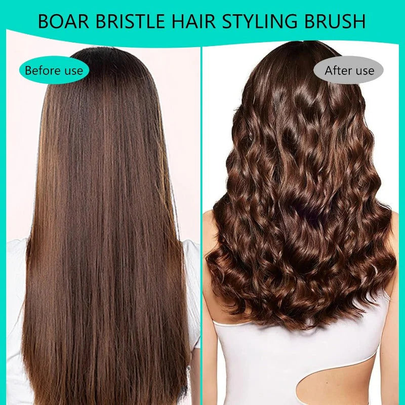 Multifunctional Curly Hair Styling Brush – Detangle, Define & Smooth