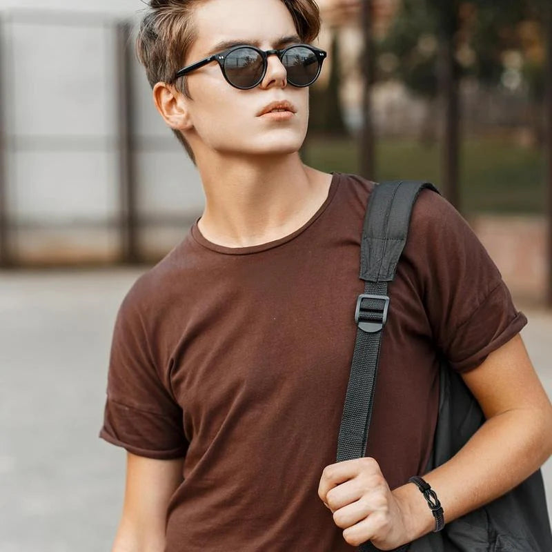 Message Leather Bracelet for Him